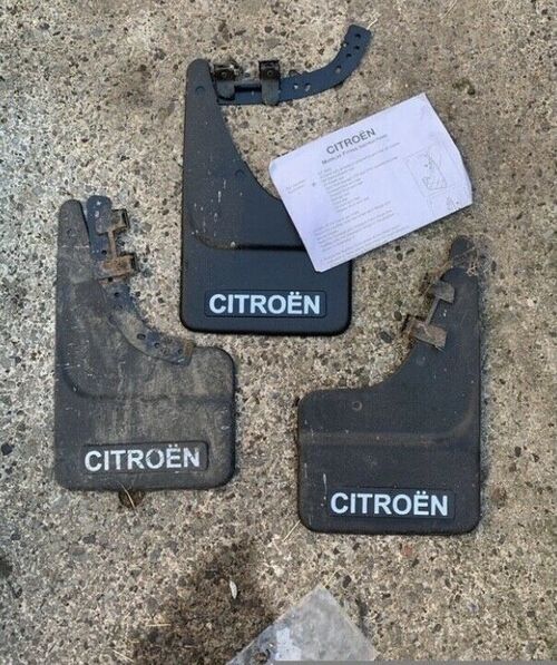 Genuine Citroen Saxo Mud Flaps x 3. One Brand New