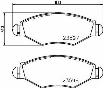 Pad Brake MINTEX MDB2131 For Citroen Peugeot 1609252980 425212